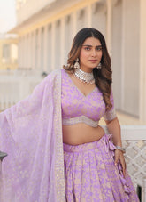 Appealing Lehenga Choli in Purple